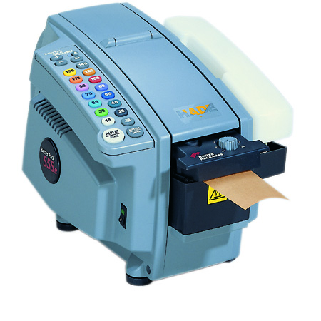 Machine pour bande papier pour les utilisateurs moyens Pour une fermeture rapide des caisses carton sans perte de matériel.