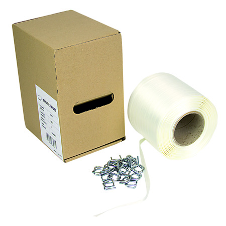 Textil/Rayon Strapping-Kit Ideal um Ihre Paletten vor Ort zu umreifen und/oder für den Kleinverbraucher.